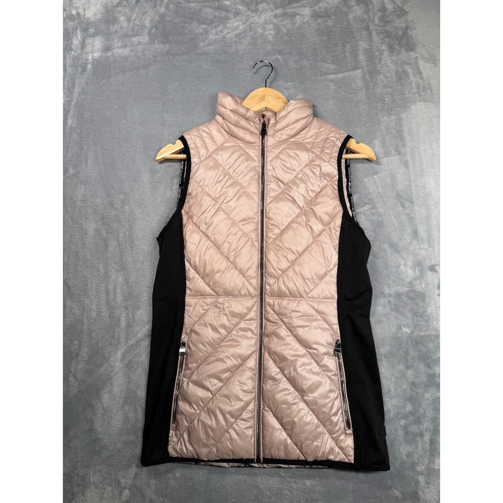 Calvin Klein Performance Puffer Vest Womens S/P Multicolor Lined Full Zip